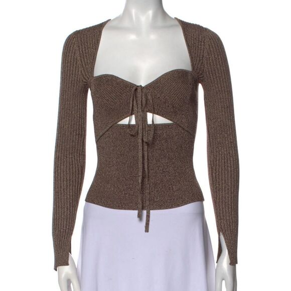 Jonathan Simkhai Long Sleeve Top - Picture 1 of 3